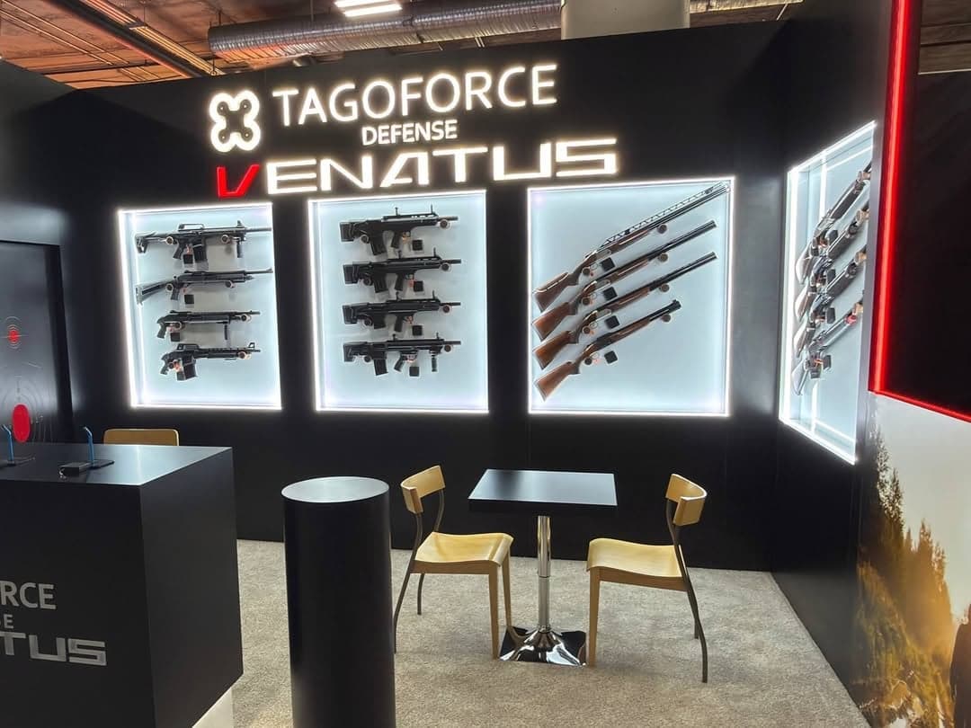 TAGOFORCE Defense (VENATUS) — Illuminated Firearms Display Booth 2