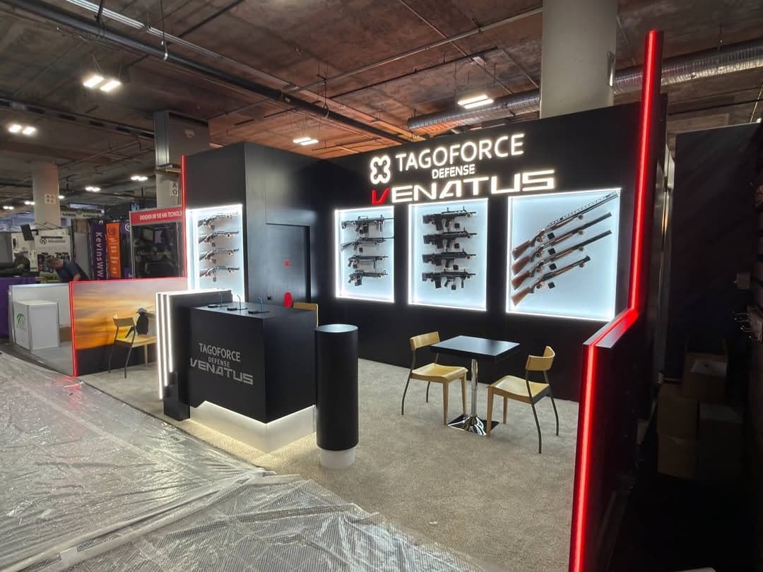 TAGOFORCE Defense (VENATUS) — Illuminated Firearms Display Booth 4