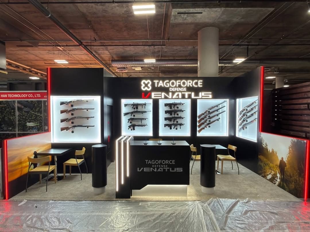 TAGOFORCE Defense (VENATUS) — Illuminated Firearms Display Booth 5