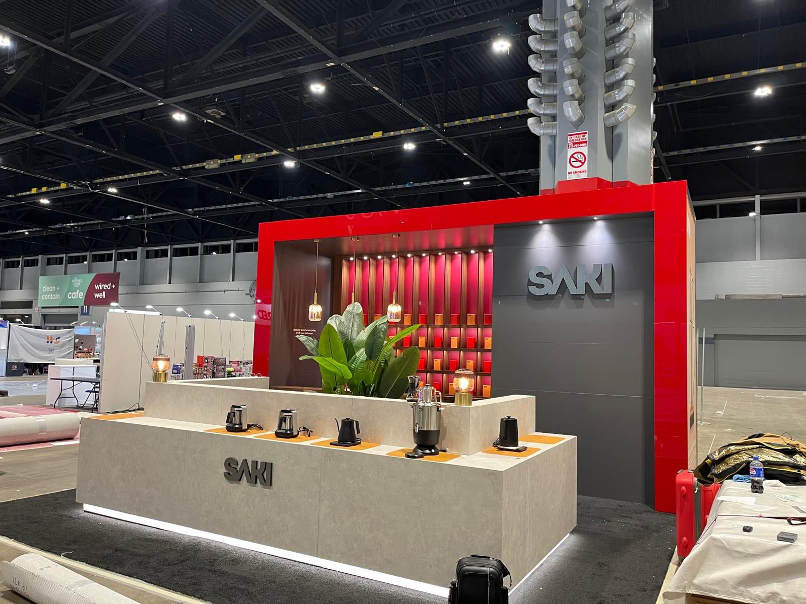 SAKI Coffee Equipment trade show booth - Las Vegas